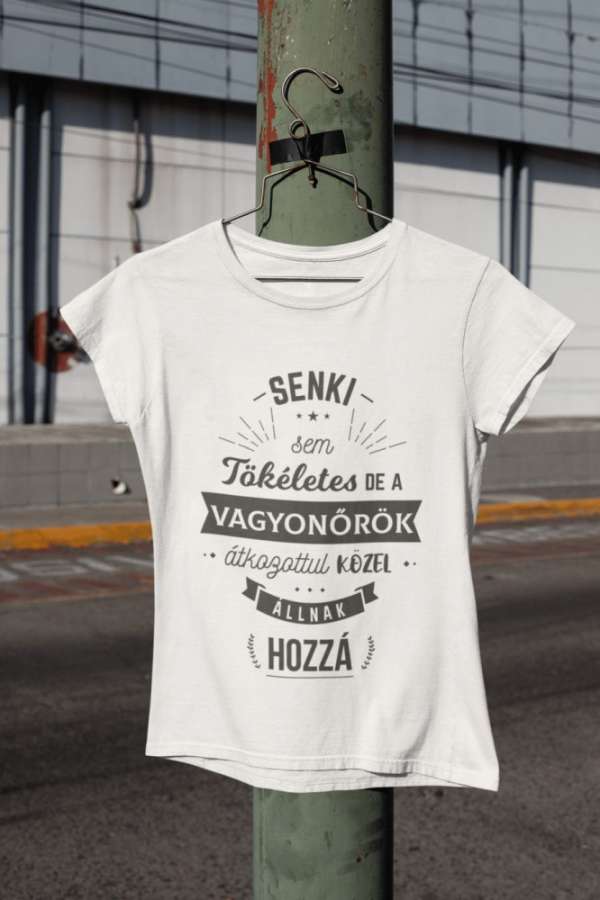 Vagyonőr fehér póló