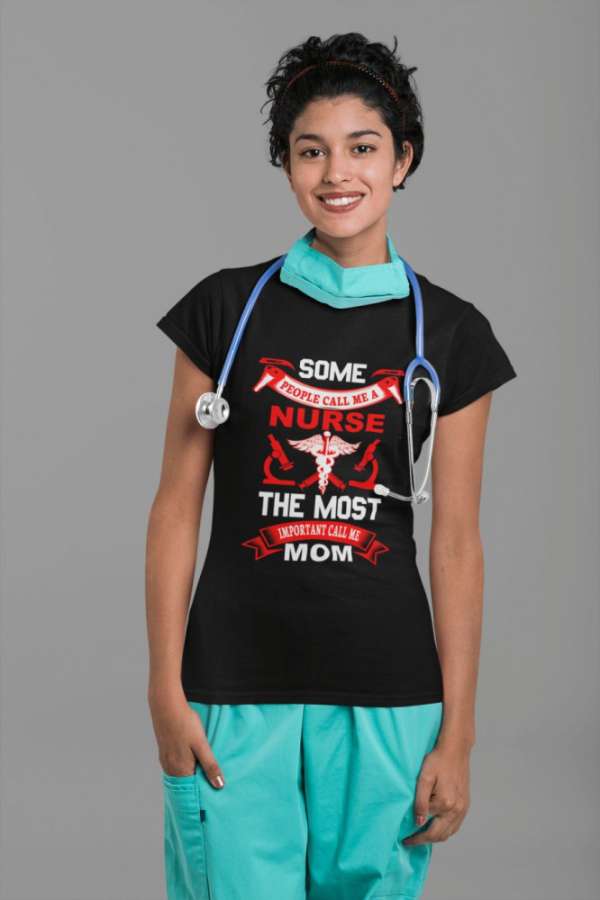 Some people call me a nurse fekete póló