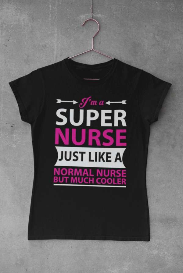 I'm a super nurse fekete póló