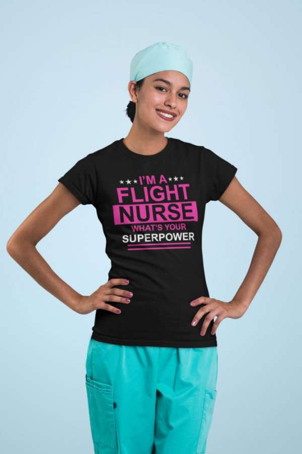 I'm a flight nurse fekete póló