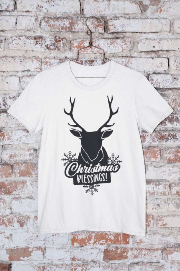Christmas blessings szarvasos póló