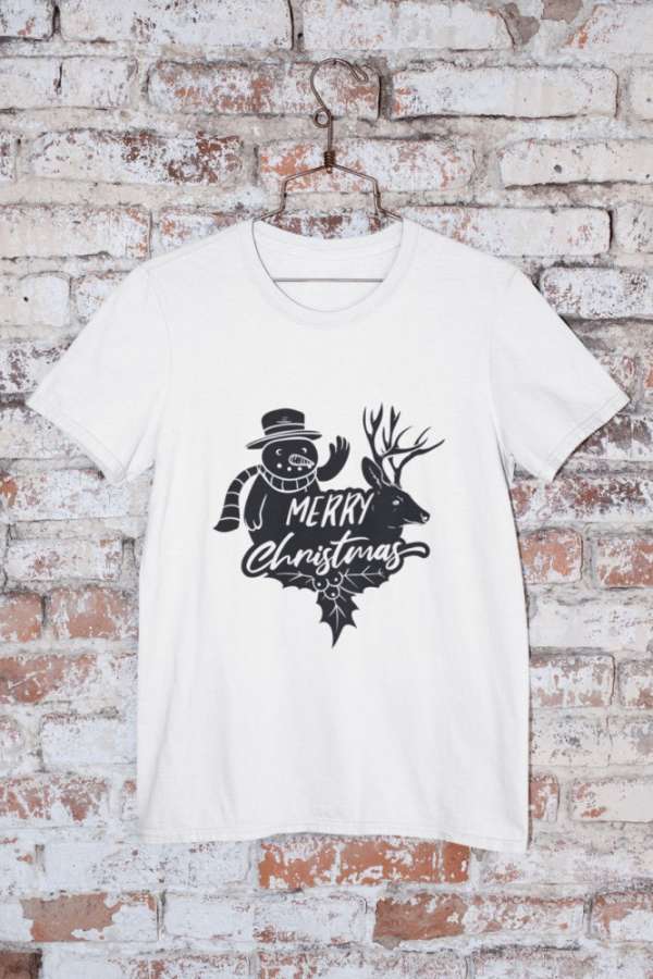 Merry Christmas hóember póló