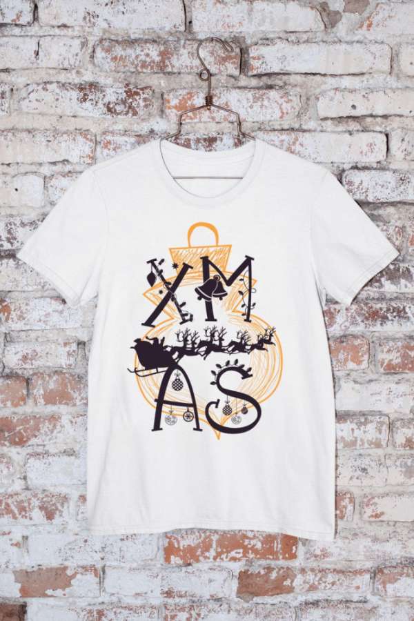 XMAS Karácsony fehér póló 1
