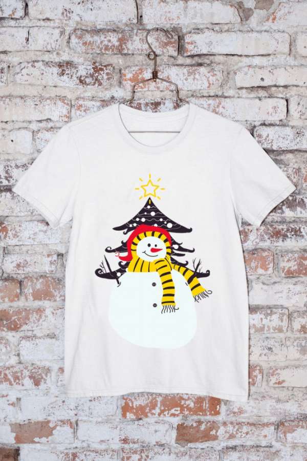 Hóember fehér póló 3