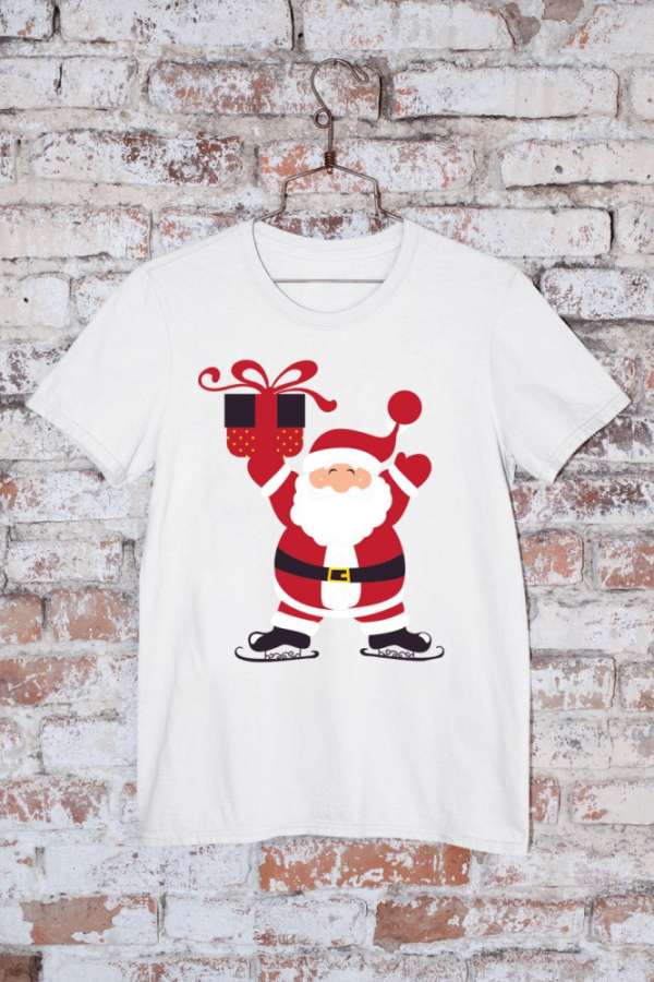 Mikulás fehér póló