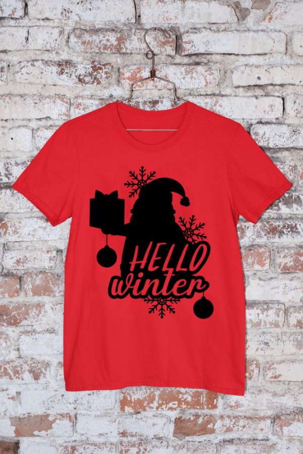 Hello winter mikulás póló