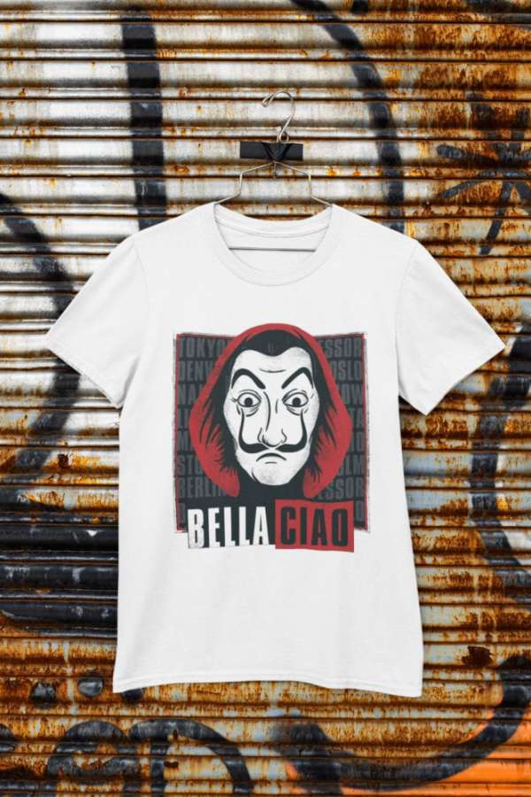 Bella Ciao 5. fehér póló