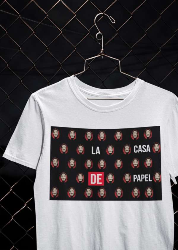 La Casa De Papel Dali fehér póló