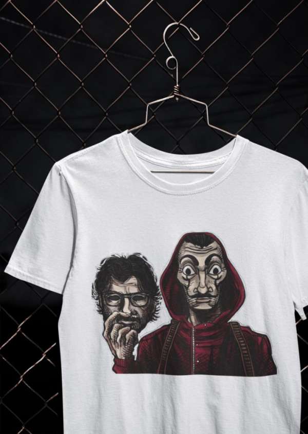 Professor & Dali fehér póló