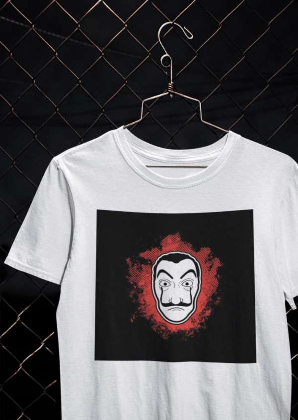 Dali Mask in Red fehér póló