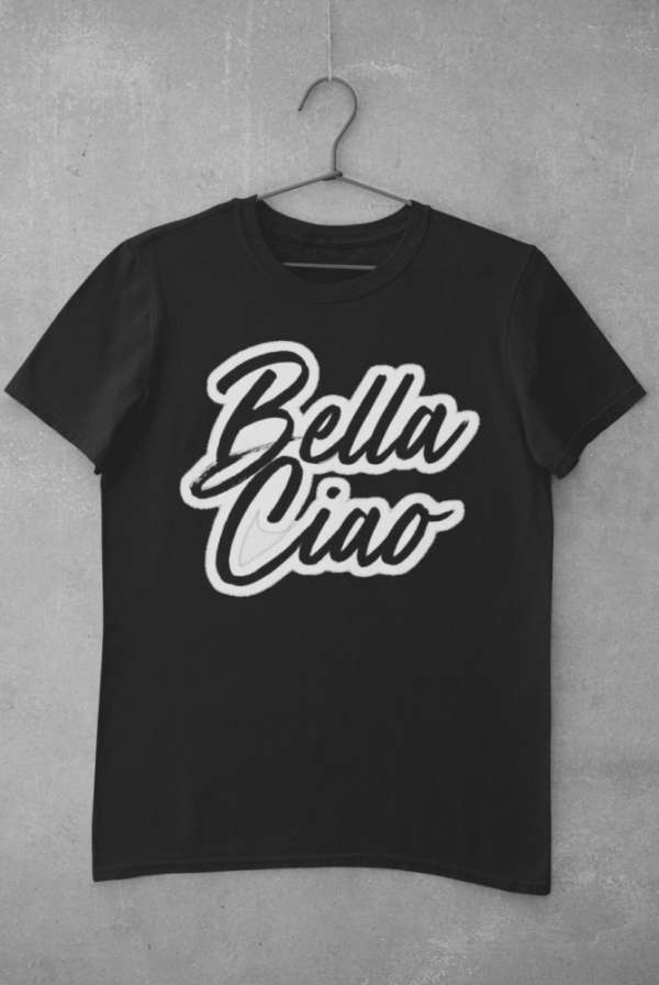 Bella Ciao Signature fekete póló