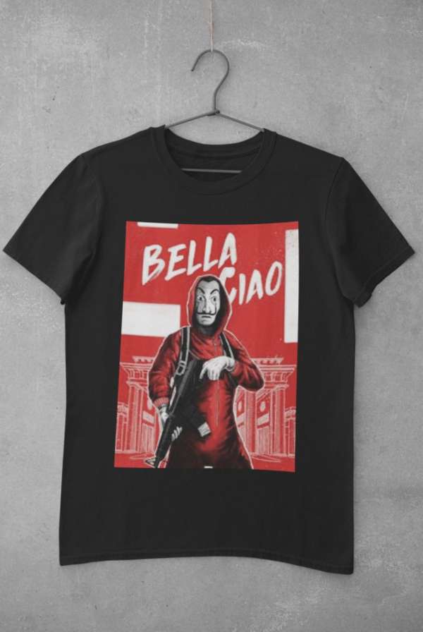 Bella Ciao fekete póló