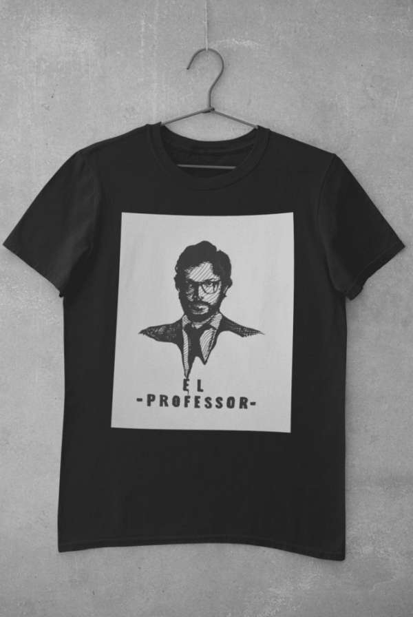 El Professor fekete póló