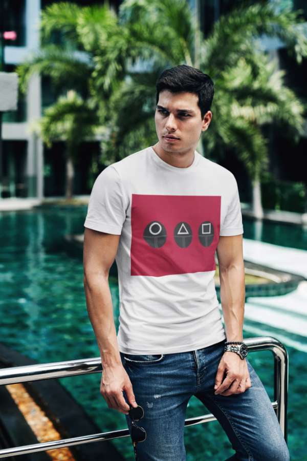 SquidGame 05 fehér póló