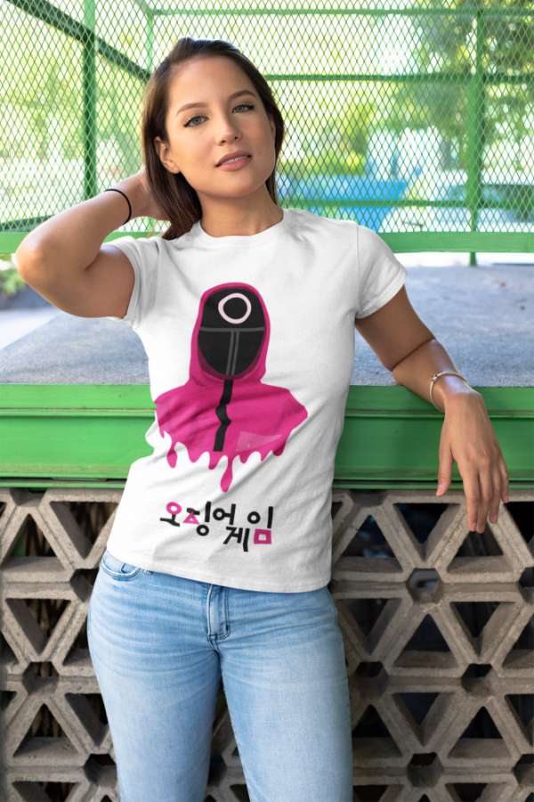 SquidGame 07 fehér póló