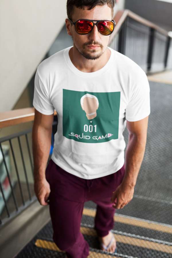 SquidGame 11 fehér póló