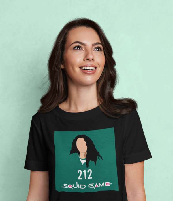 SquidGame 12 fekete póló