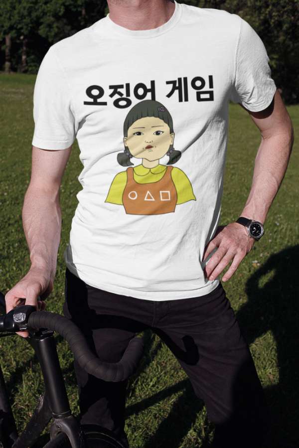 SquidGame 15 fehér póló