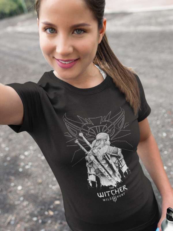 Witcher 04 fekete póló