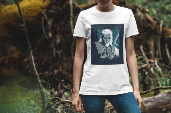 Witcher 05 fehér póló