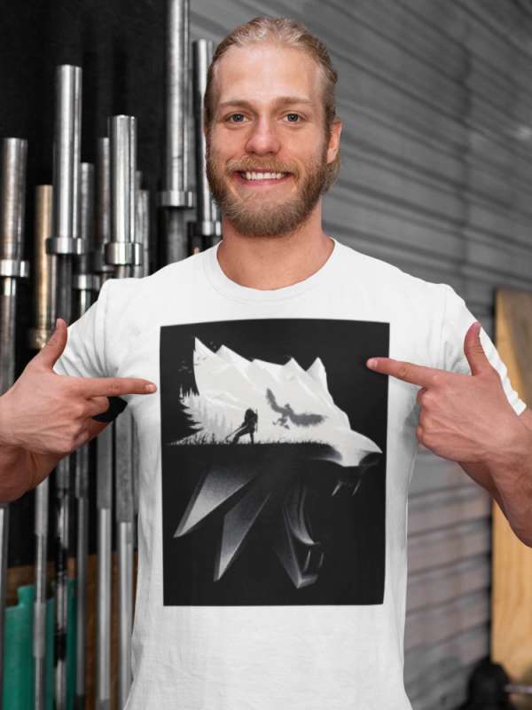 Witcher 07 fehér póló