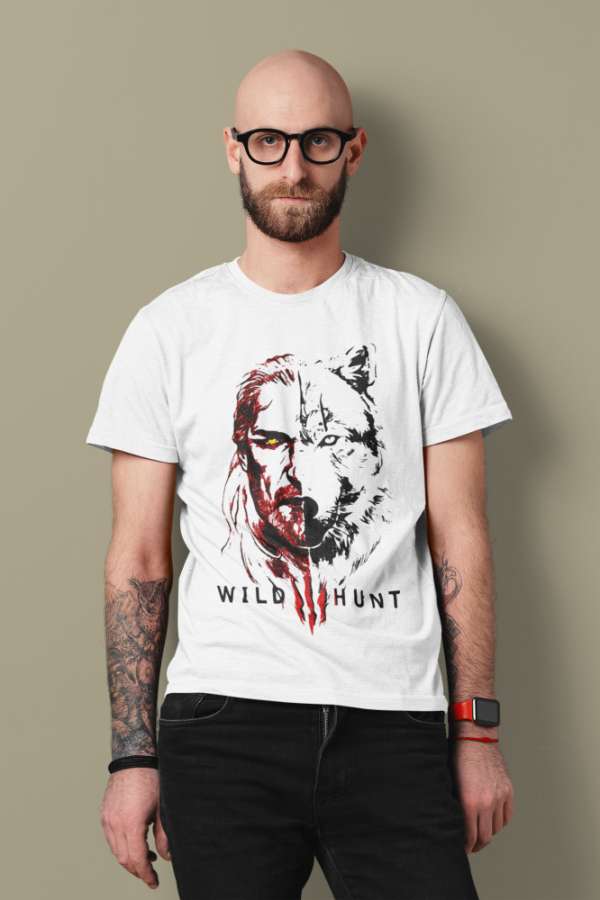 Witcher 08 fehér póló