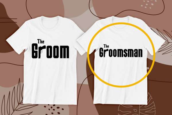 Groom, Groomsman 01 fehér póló 02