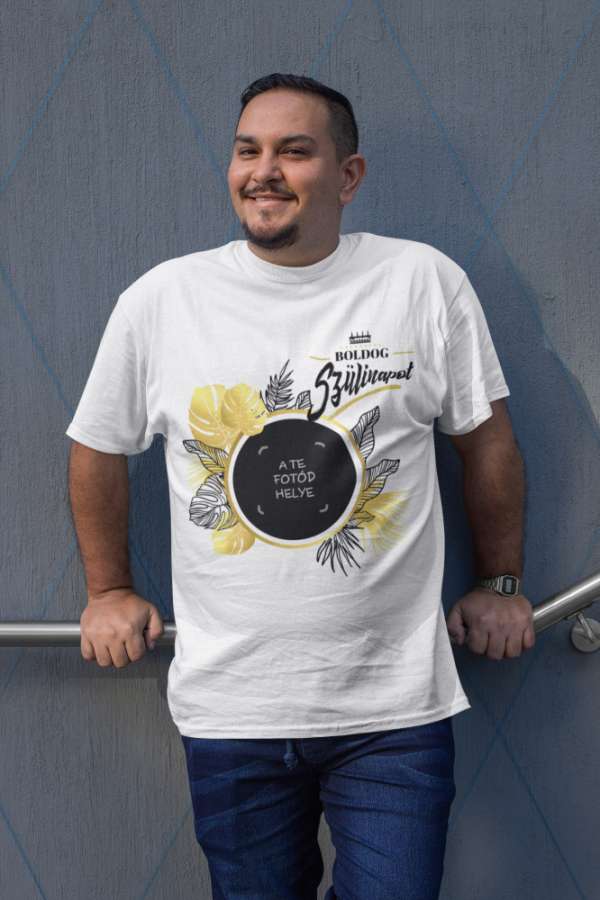 Fotós fehér póló Születésnap 11