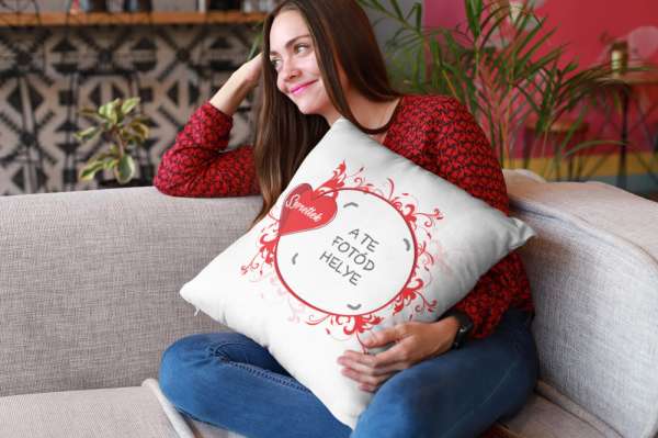 Fotós párna szerelmes 01 