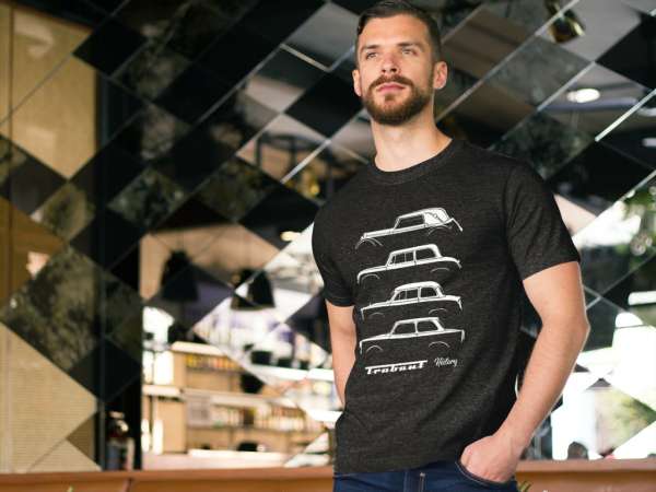 Trabant history fekete póló