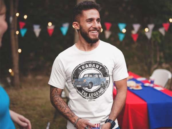 Trabant the legend fehér póló