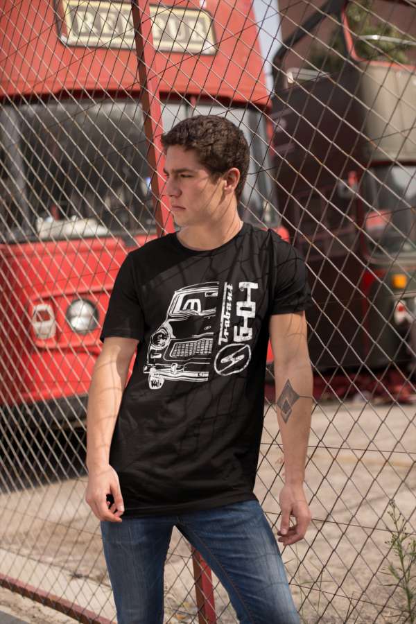 Trabant 601 fekete póló