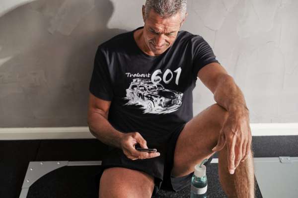 Trabant 601 rustic fekete póló