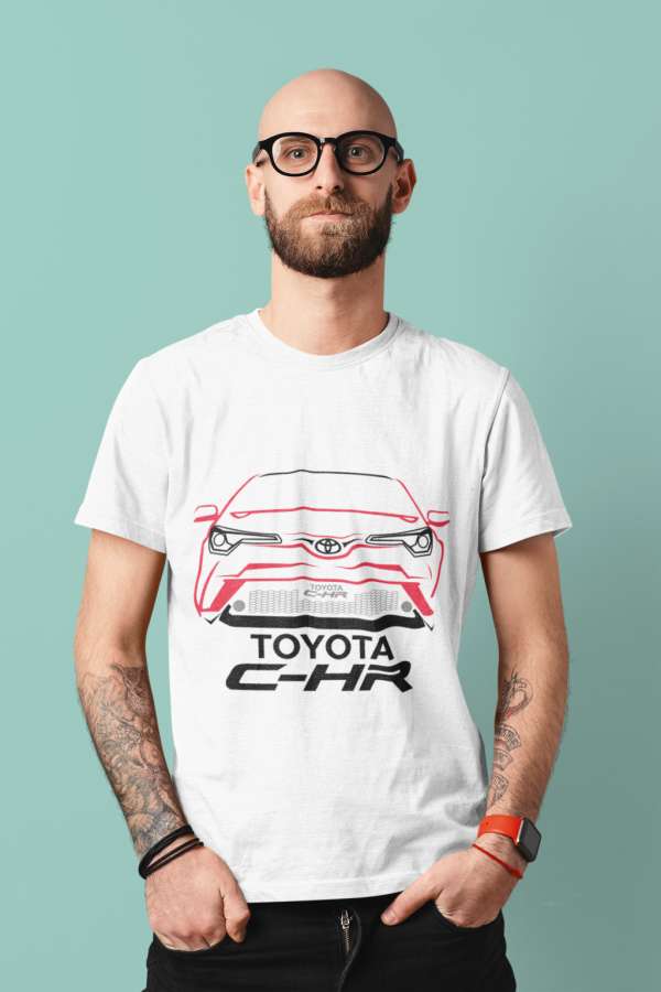 Toyota C-HR front fehér póló