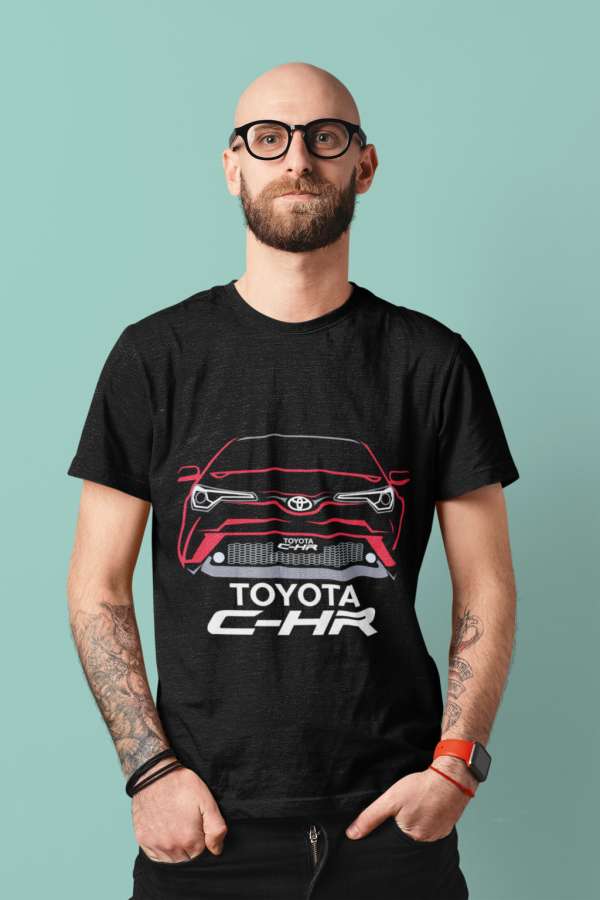 Toyota C-HR front fekete póló
