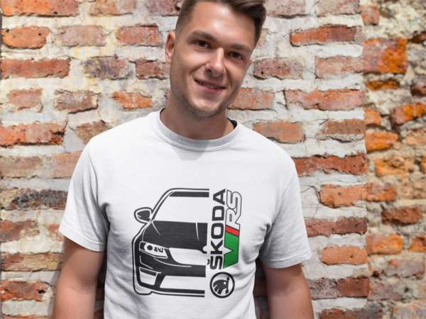 Skoda V/RS fehér póló