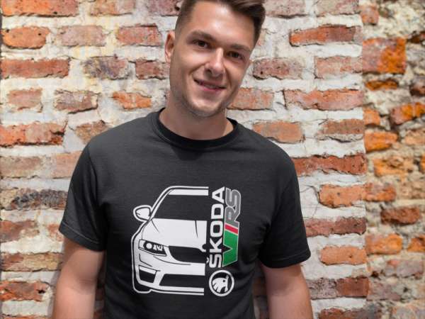 Skoda V/RS fekete póló