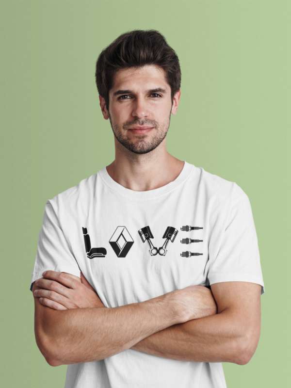 Love Renault fehér póló