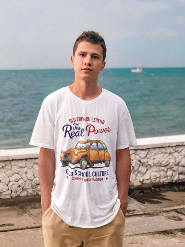 Old french legend Renault fehér póló