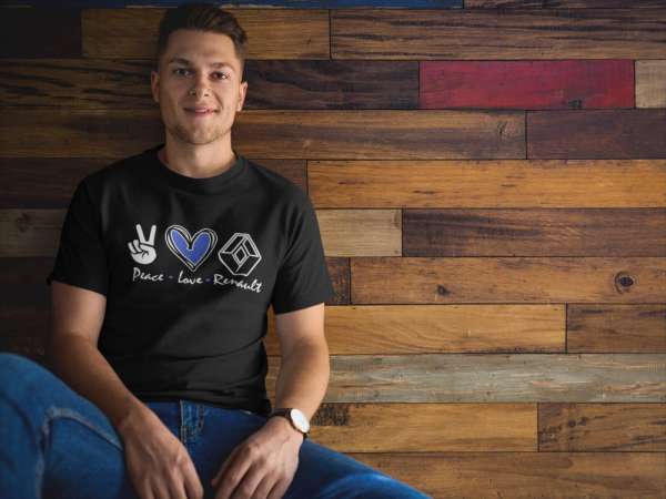 Peace, Love, Renault fekete póló