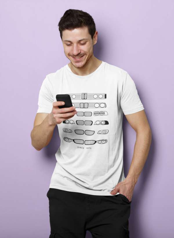 BMW lights fehér póló