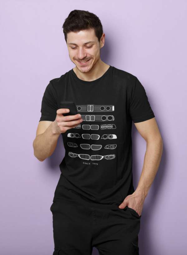 BMW lights fekete póló