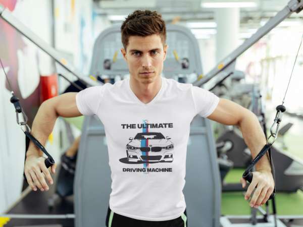 The Ultimate driving machine fehér póló