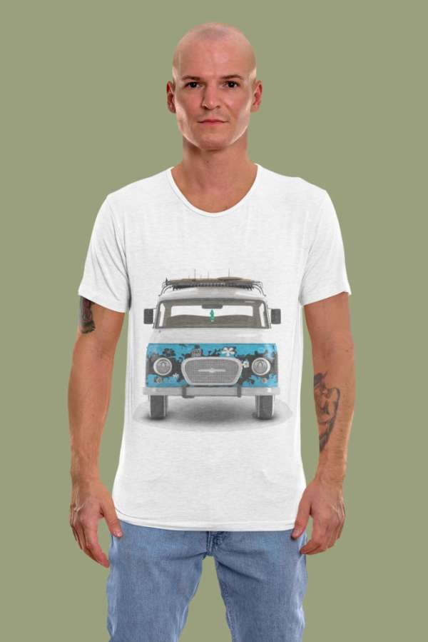 Hippie Front Barkas fehér póló