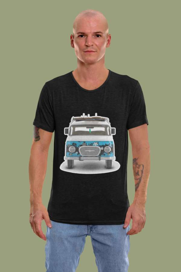 Hippie Front Barkas fekete póló