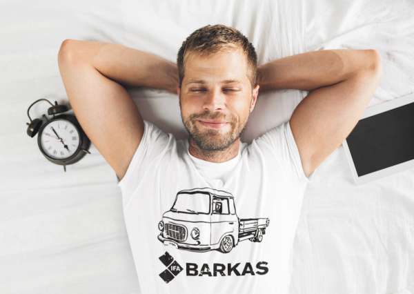Barkas truck fehér póló