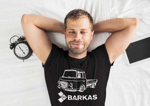 Barkas truck fekete póló