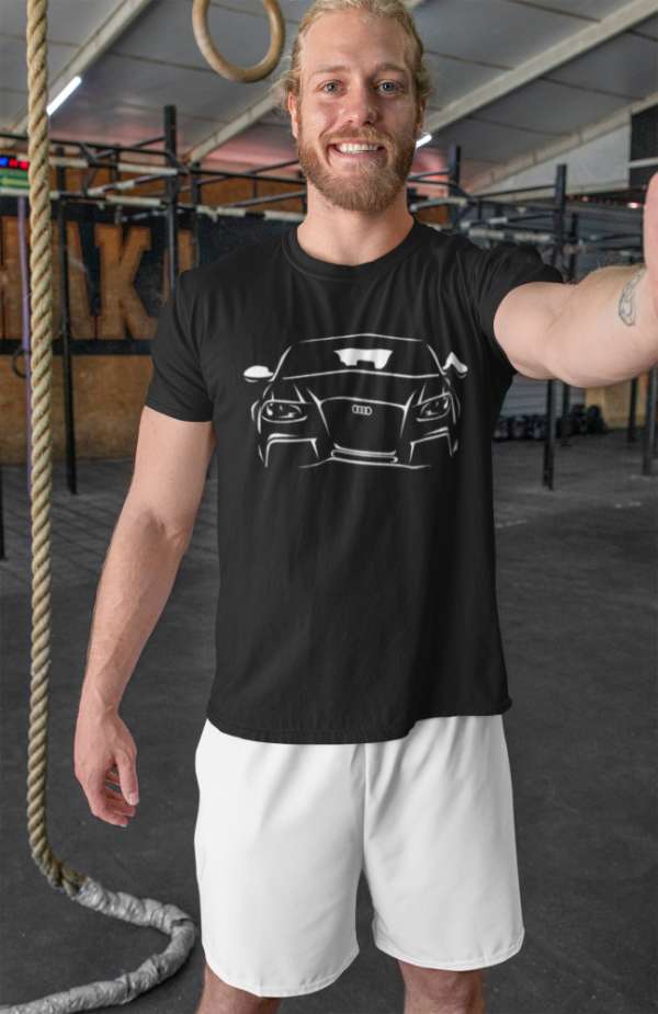 Audi 1 fehér póló