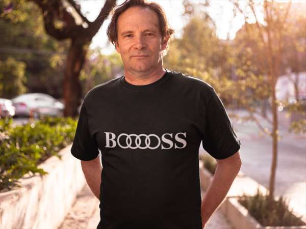 BOSS audi fekete póló