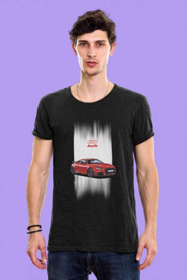 Audi TT Sport fekete póló